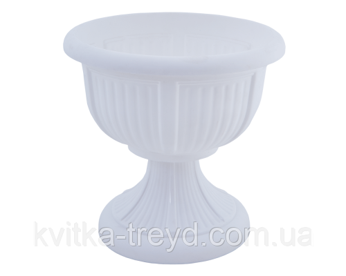 Вазон з підст. "Леон" 51см. (білий) 29,0 л, фото 1