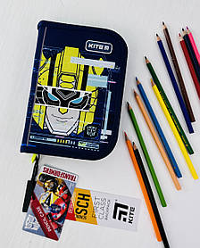 Пенал Одинарний з 2 відворотами без наповнення Transformers TF22-622 8886Ф+1 Kite