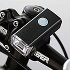 Велосипедна фара передня + задня, від USB, BSK-HY027 / Акумуляторний велосипедний ліхтар / Велоліхтар, фото 5