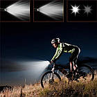 Велосипедна фара передня + задня, від USB, BSK-HY027 / Акумуляторний велосипедний ліхтар / Велоліхтар, фото 2