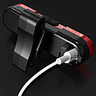 Велосипедна фара передня + задня, від USB, BSK-HY027 / Акумуляторний велосипедний ліхтар / Велоліхтар, фото 7