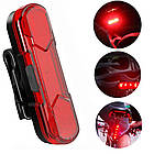 Велосипедна фара передня + задня, від USB, BSK-HY027 / Акумуляторний велосипедний ліхтар / Велоліхтар, фото 4