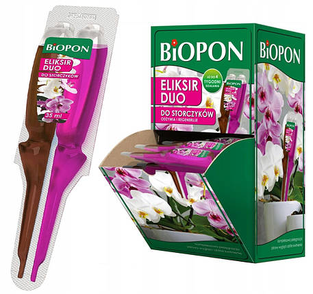 Добриво BIOPON ЕЛІКСИР ДУО для орхідей аплікатор 35 МЛ, фото 1