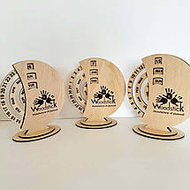 Вічний календар дерев'яний з логотипом компанії., фото 4