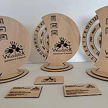Вічний календар дерев'яний з логотипом компанії., фото 5