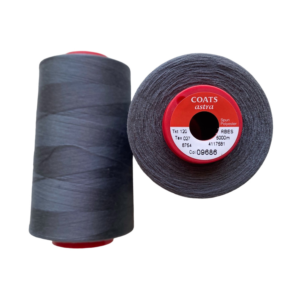 Нитки Coats Astra 09686/120/5000м сірий