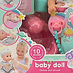 Іграшкова лялька пупс для дівчинки інтерактивна звукова 30 см з набором аксесуарів, фото 5