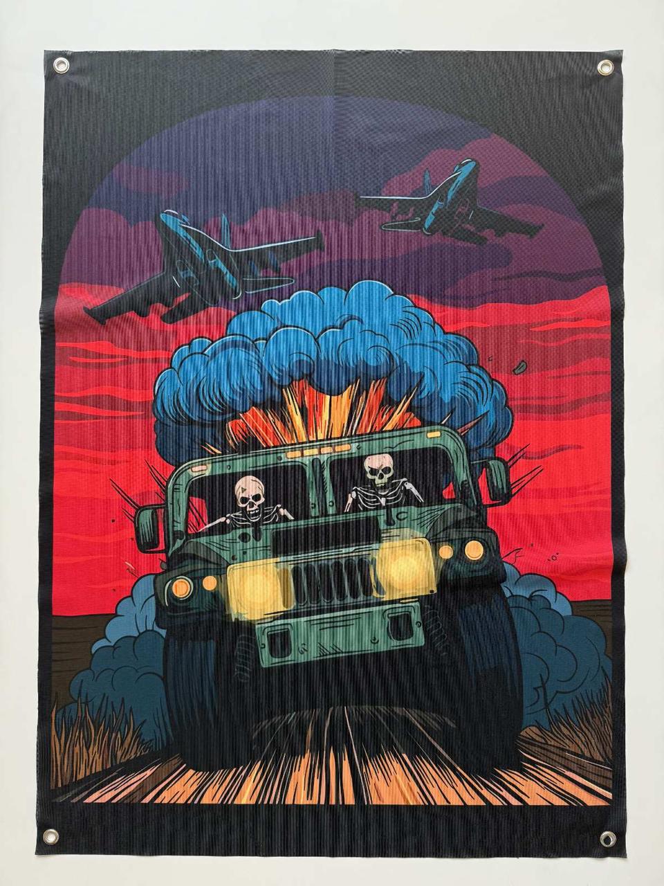 Прапор баннер водій ЗСУ на люверсах 1000х700 мм