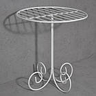 Підставка під тарілки металева DecorArt "30" 30x20 см біла. Предмети для сервірування з металу