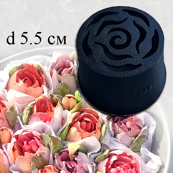 Кондитерська насадка для зефіру Тюльпан №1 діаметр 5,5 см, фото 1