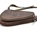 Шкіряний рюкзак на одне плече з кінської шкіри Tarwa RC-3026-3md Коричневий, фото 5