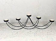 Підсвічник DecorArt "Грація" 50х7х14 см чорний