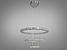 Кришталева світлодіодна люстра-підвіс кільця 7201-8W/580+400+200HR, фото 5