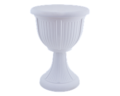 Вазон "Леон" з підст. глибокий 41см. (білий) 15,0 л