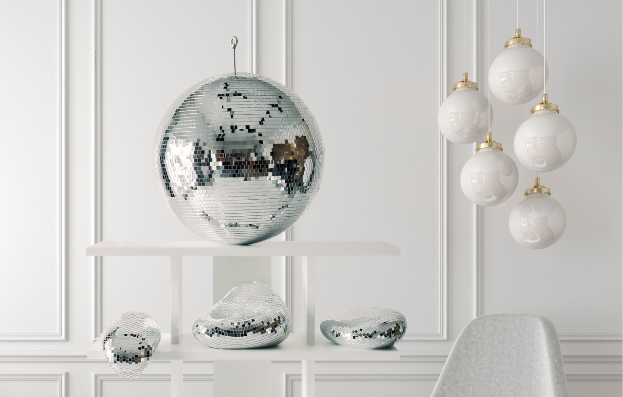 Дзеркальна диско куля діаметр 70 см, фото 1