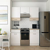 Кухня Лея Doros 1.8 м Білий/Дуб Сонома ДСП 180х60х250 (81000010)