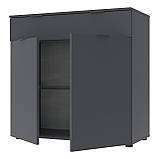 Комод Doros Рон 2 2 фасади 1 шухляда Графіт 80х38х100 (41516004), фото 4