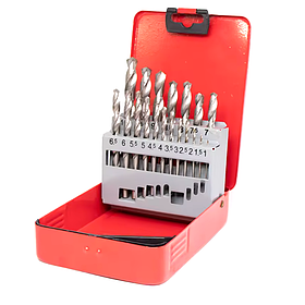 Набір свердел по металу HSS 19 шт 1-10 мм