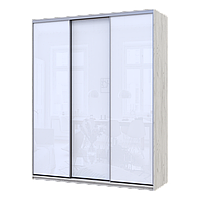 Шафа купе Сіті Лайт Слім Біле Дерево Скло Біле 180х60х225 (44900303)