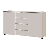 Комод Doros Рон 5 2 фасади 4 шухляди Кашемір 140х38х81 (41516047), фото 4