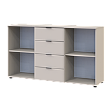 Комод Doros Рон 5 2 фасади 4 шухляди Кашемір 140х38х81 (41516047), фото 5