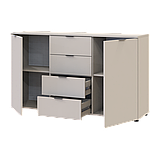 Комод Doros Рон 5 2 фасади 4 шухляди Кашемір 140х38х81 (41516047), фото 6