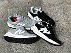 Чоловічі кросівки New Balance з білою підошвою, чорного кольору 41,43,44р., фото 2