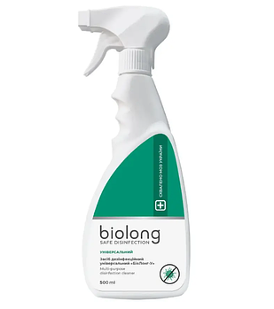Дезінфікуючий засіб для поверхонь та інструментів BioLong Safe Disinfection 500 мл (X-961)