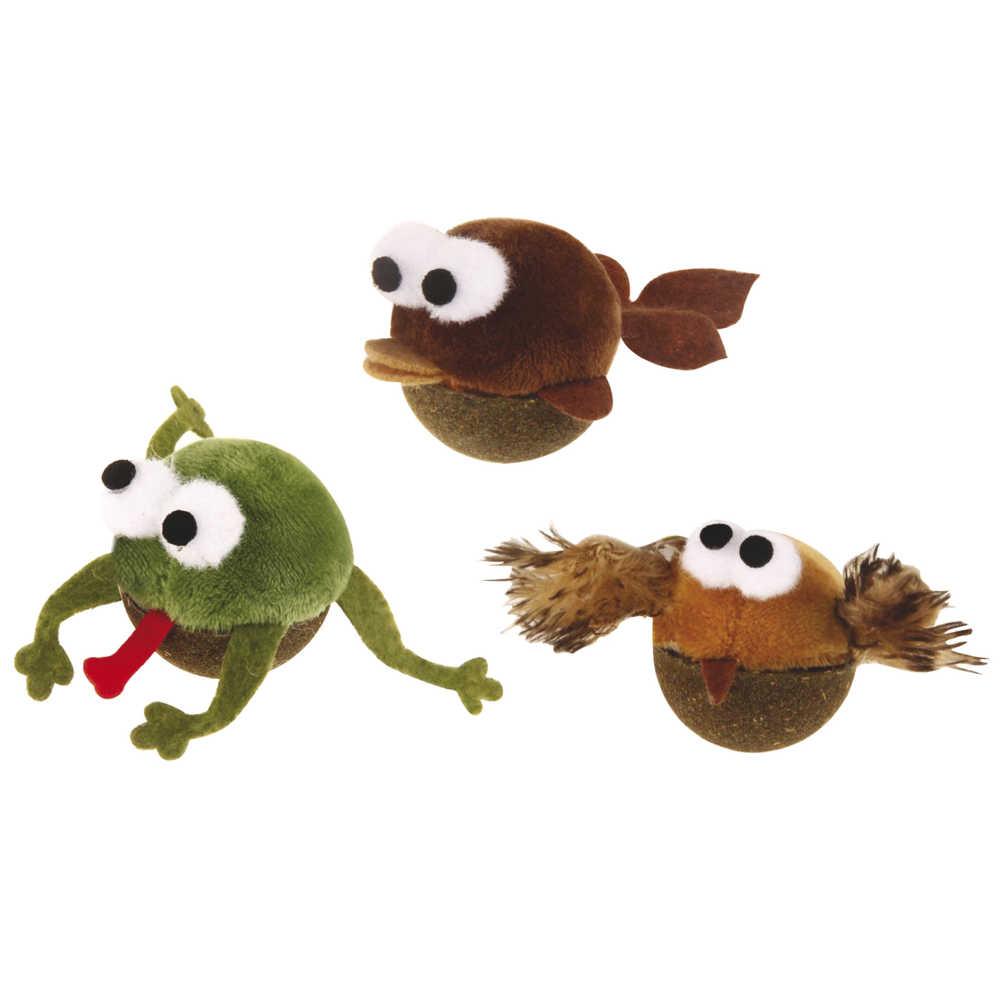 Іграшка для котів. CROCI Лупоглазі з котячої м'ятою, м'які, 7см, 9шт / уп (ціна за 1шт) +