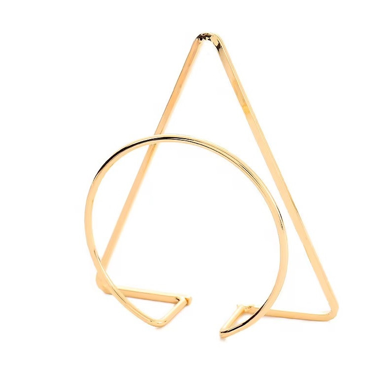 Тримач для ганчіркової серветки Triangle на стіл золотого кольору REMY-DECOR для серветок
