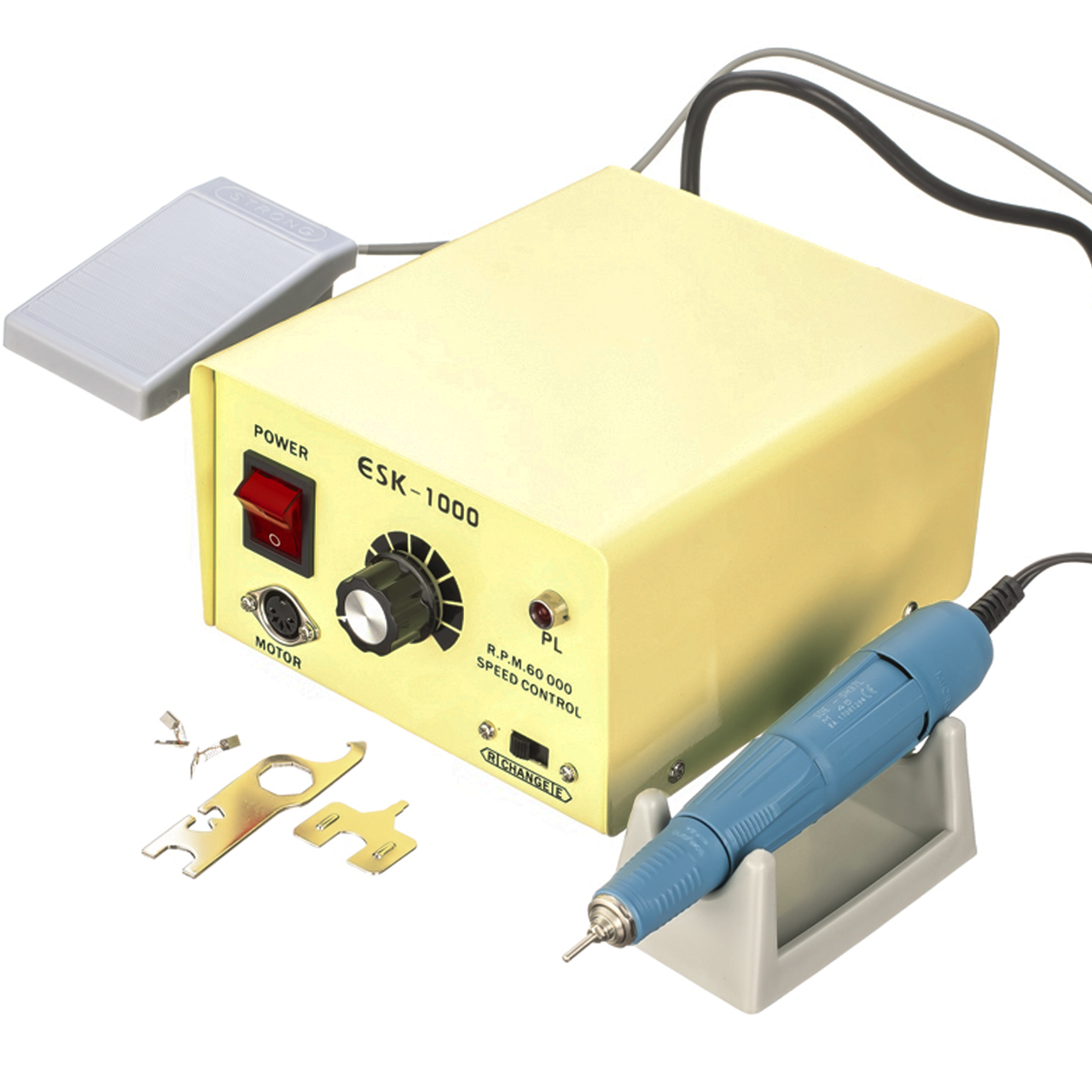 

Фрезер ESK-1000 на 100 Вт с ручкой SDE-SH37L M45 45000 об/мин для маникюра и педикюра