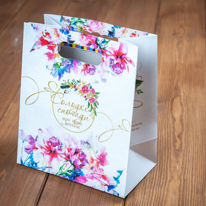 

Пакет для каравая "Солодкі спогади про наше весілля", коробочка для свадебного каравая