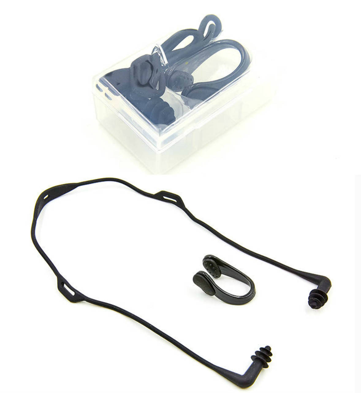 

Беруши для плавания + зажим для носа в футляре