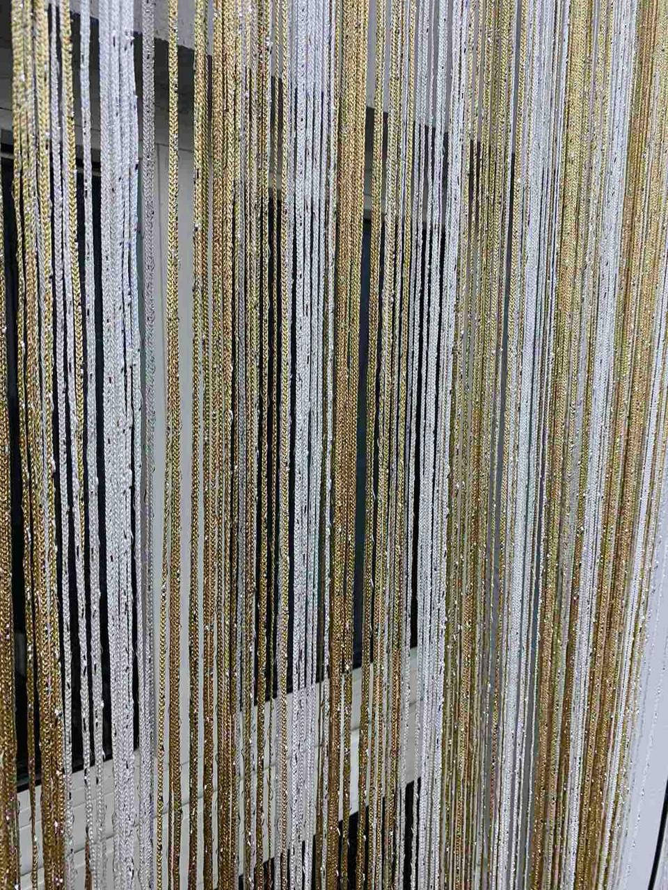 

Нитяные шторы Радуга дождь №1+14, Бежевый