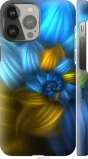 

Чехол на Apple iPhone 13 Pro Max Узор 46 "2897c-2371-57593", Синий