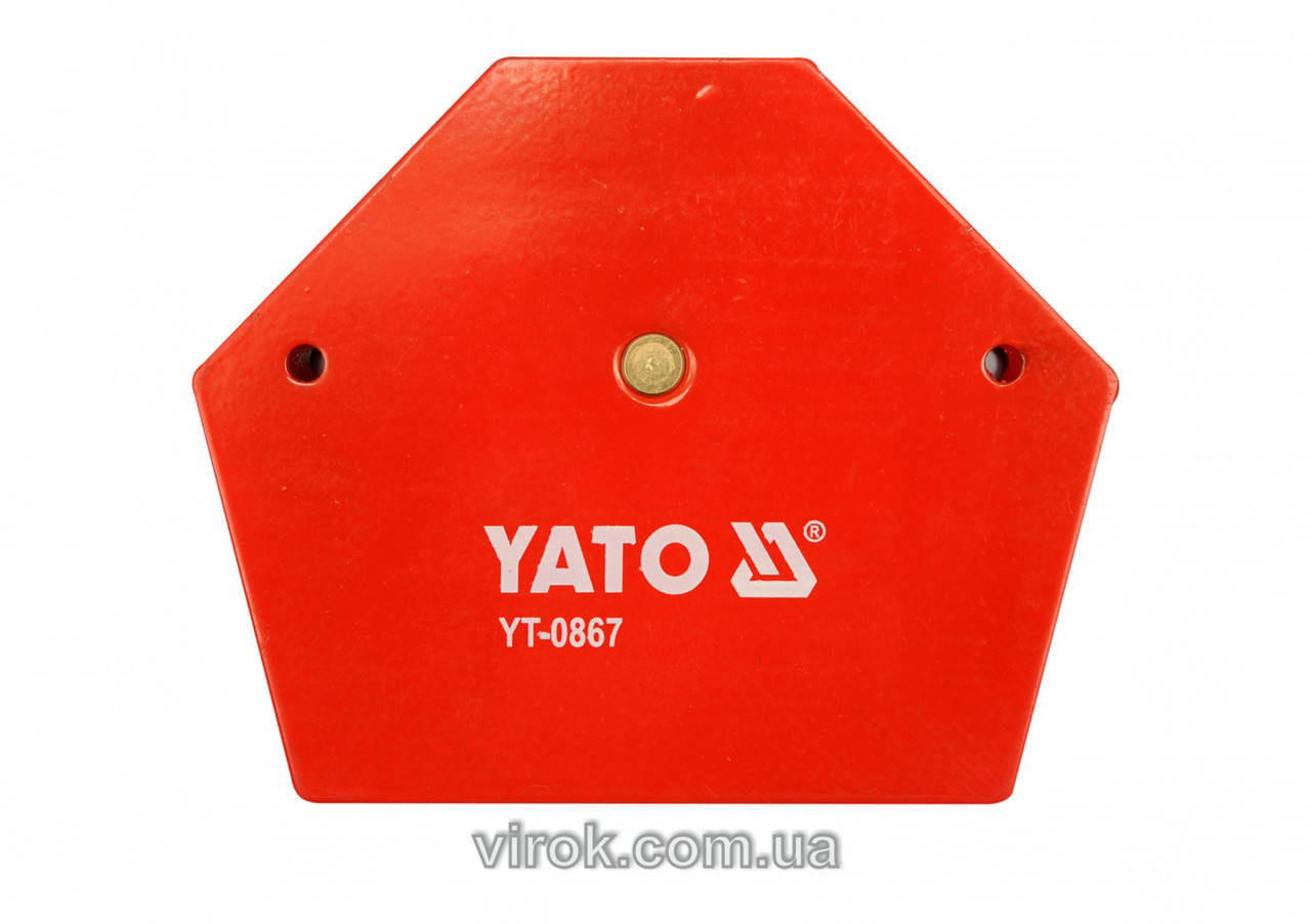 

Струбцина магнитная YATO для сварки 111 х 136 х 24 мм 34 кг YT-0867