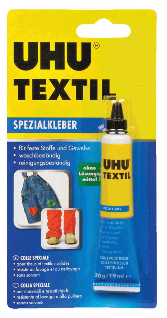 

Клей для ткани и одежды UHU Special TEXTIL 20гр./19мл. Блистер