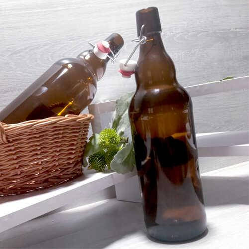 

Бутылка с бугельной крышкой 1 л Litva Brown