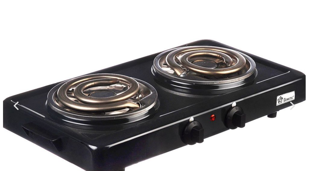

Настольная электроплита Domotec MS-5532 Black (большая спираль), отличный товар