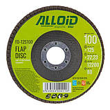 Alloid. Круг пелюстковий торцевий 125 мм, зерно 100, T27 (FD-125100), фото 3