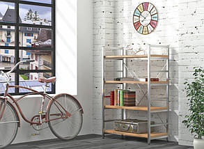 Стелаж офісний низький L-125 сріблястий TM Loft design, фото 5