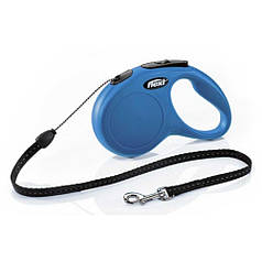 Рулетка FLEXI Classic M, 8 м, до 20 кг, шнур, синя (2818) +