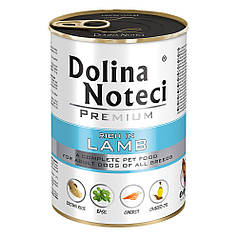 Корм конс.Dolina Noteci Premium для собак з ягнятиною, 400 гр (24 шт/уп)