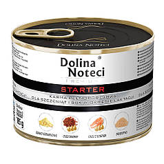 ТЕРМІН 03.2025!!! Корм консервований Dolina Noteci Premium Starter для лактуючих самок та цуценят, 185 г