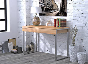 L-11 сріблястий письмовий стіл 110*55 TM Loft design, фото 5