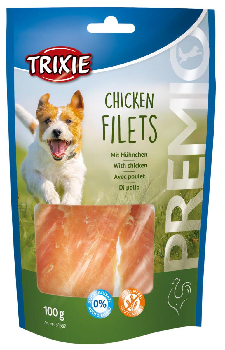 Ласощі для собак смужки з курячого філе Trixie Premio Chicken Filets 100 г