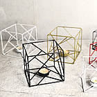 Підсвічник DecorArt "Куб" 9,5x9,5 см чорний