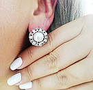 Сережки срібні з білими перлами "Аїда", фото 2