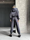 Костюм СПОРТИВНИЙ ХУДІ+ДЖОГЕРИ 3-нитка р.40-58 FREEDOM TEVI ГРАФІТ, фото 5