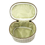 Косметичка Boheme Бохо 14x10x10 см Бежевий фон Коричневий Горошок (10299), фото 2